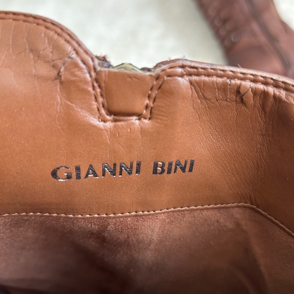 Gianni Bini Boot Knee High and Side Zipper color Brown shoes Size 8MW - Picture 10 of 16